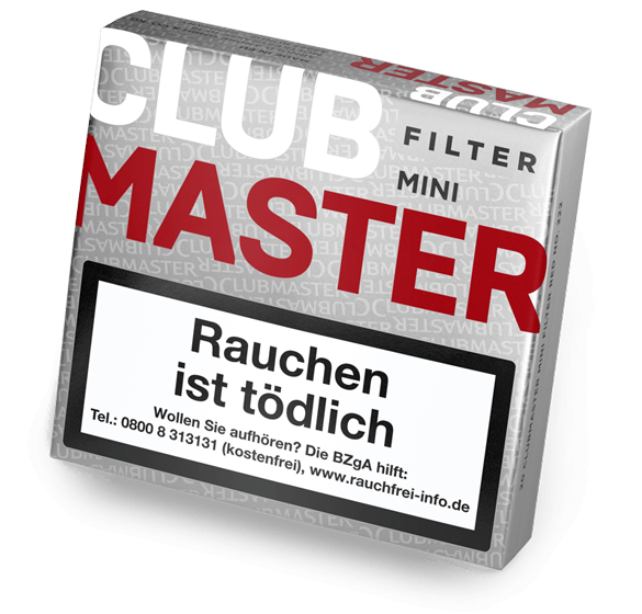 CLUBMASTER Mini Filter Red Verpackung Perspektive